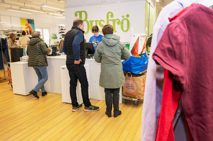 Secondhand butiken Busfrö