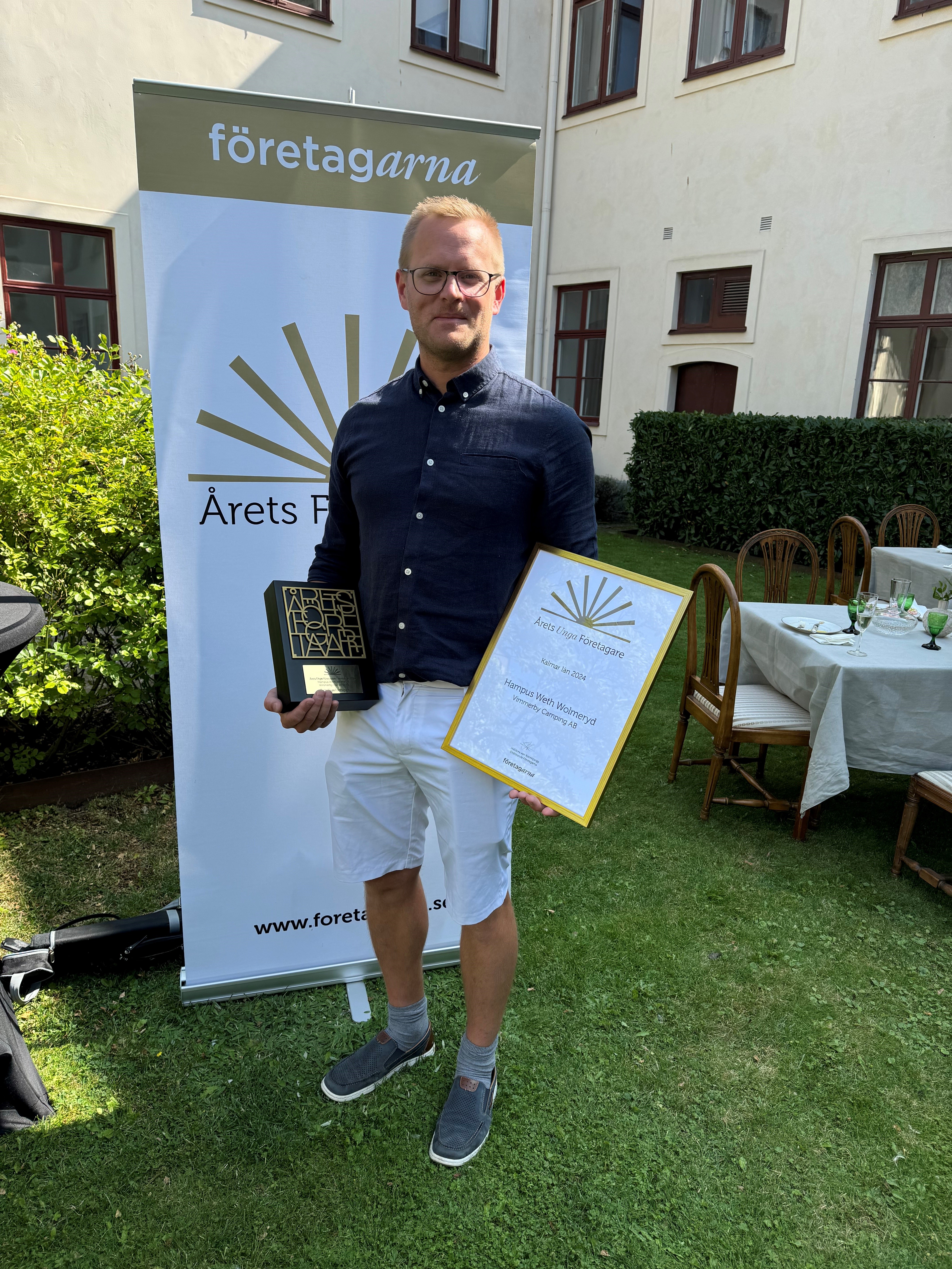 Årets Unga Företagare Kalmar län 2024 - Hampus Weth Wolmeryd, Vimmerby Camping