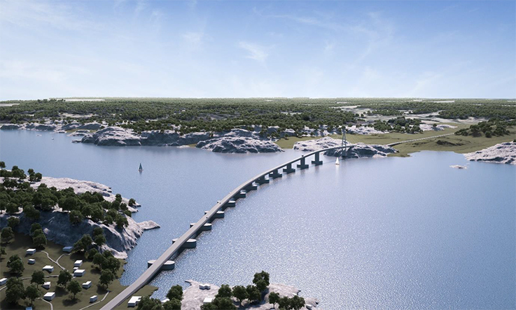 Gullmarsfjordbrua kan være et svært lukrativt alternativ