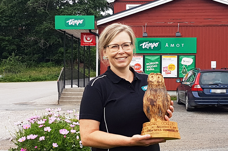 Malin Wikholm, butikschef, Tempo Åmotsbruk